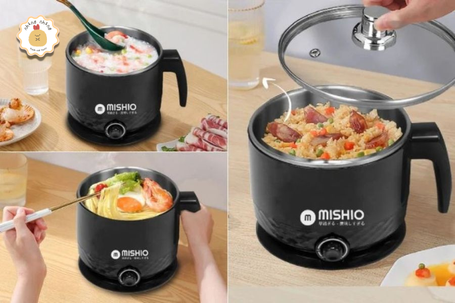 M&oacute;n ăn h&agrave;ng ng&agrave;y đơn giản được chế biến nhanh ch&oacute;ng bằng nồi điện mini