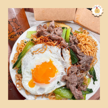 Mì trộn bò cay